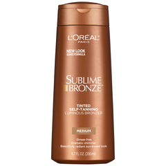 L'Oreal Paris front packaging showing product and immediate bronze tint benefit