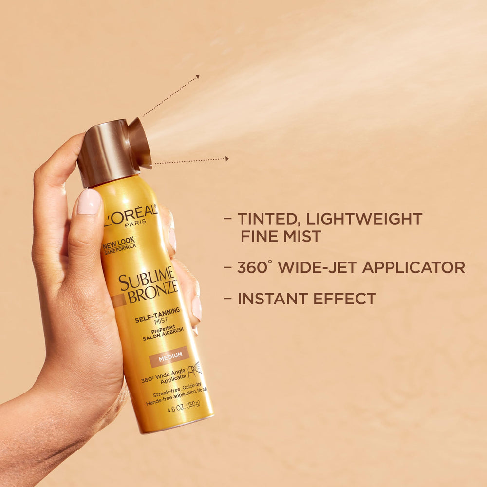 L'Oreal Paris model with natural medium tan for a sunless summer-ready look