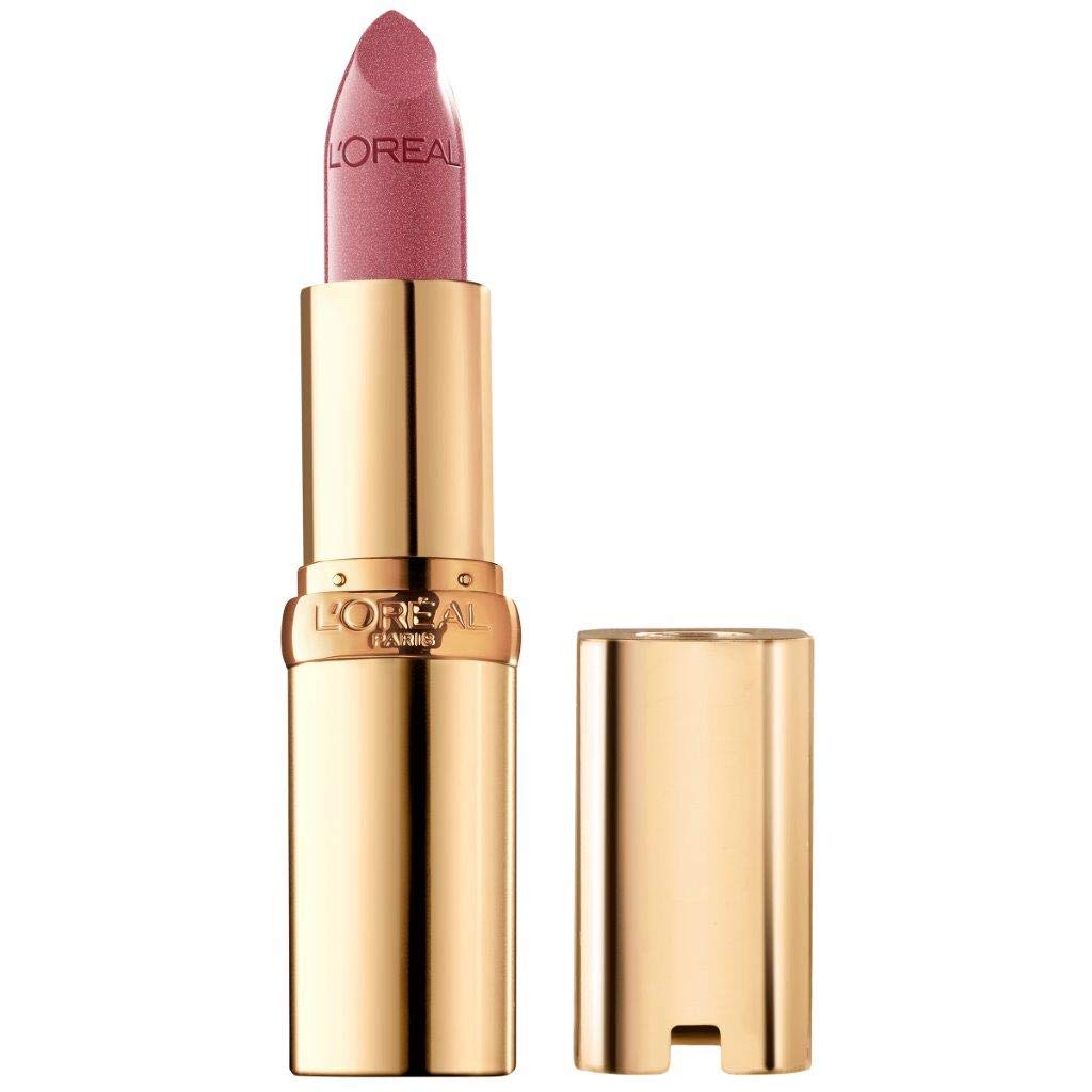 L'Oreal Paris front packaging showing Sugar Plum shade and glossy finish benefits