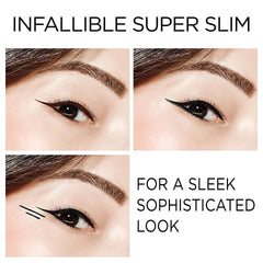 L'Oreal Paris applying slim liner along lash line for defined eyes