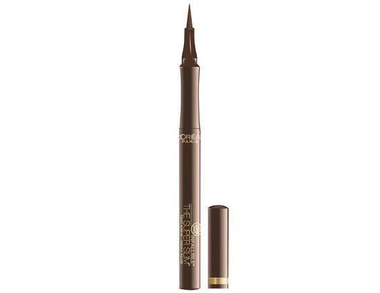 L'Oreal Paris front packaging of Super Slim eyeliner showing pen and shade for easy choice