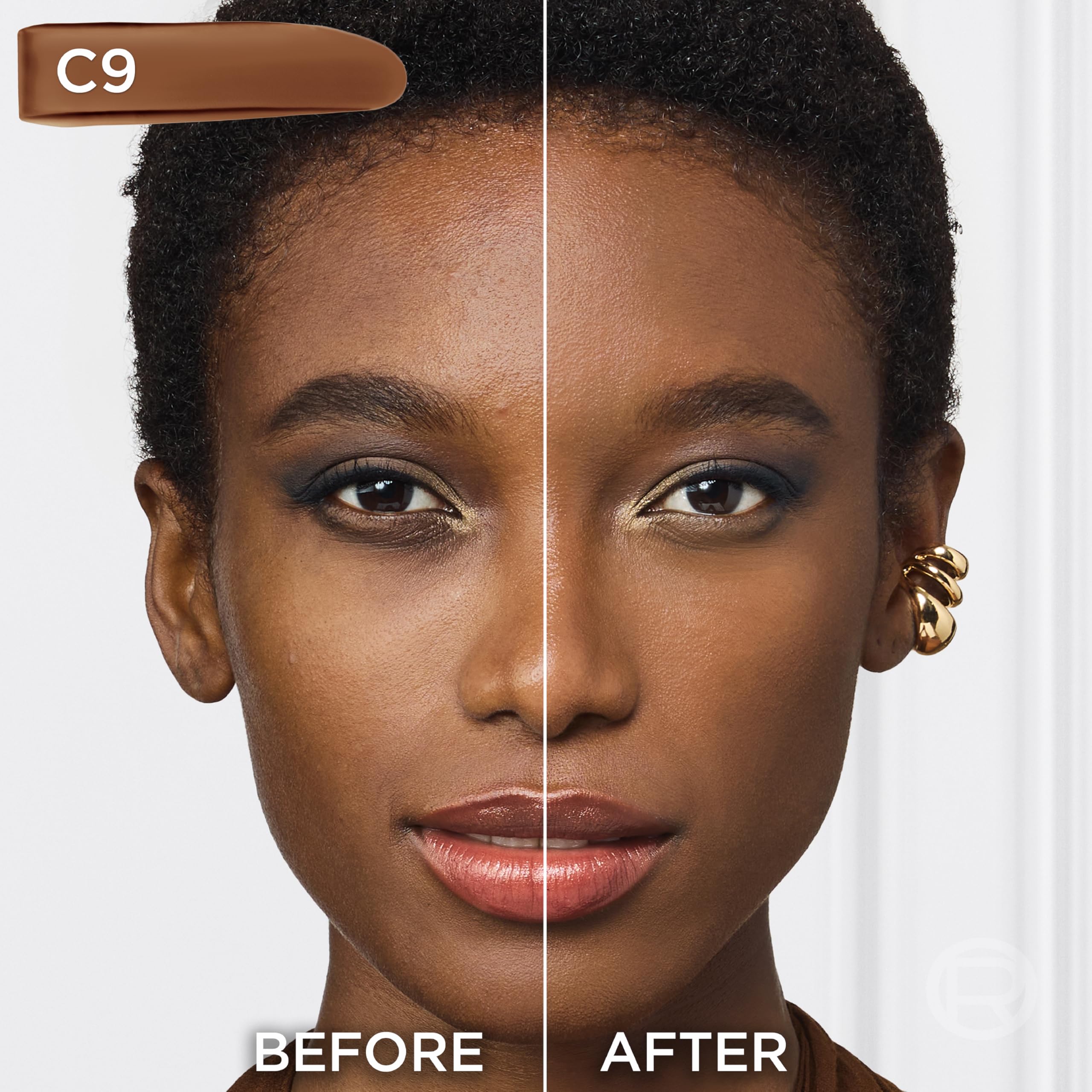 L'Oreal Paris swatch of C9 Deep on arm showing true-to-skin match