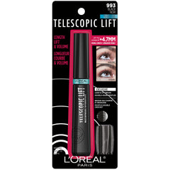 L'Oreal Paris mascara in a makeup bag ready for on-the-go touch ups