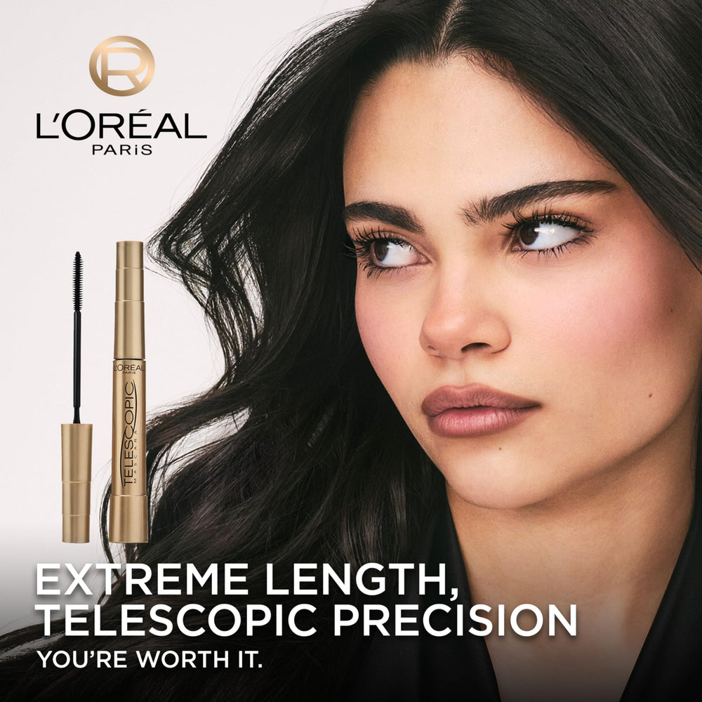 L'Oreal Paris wand detail showing precision brush for longer lashes