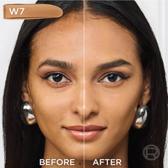 L'Oreal Paris foundation texture close-up showing blendable smooth finish
