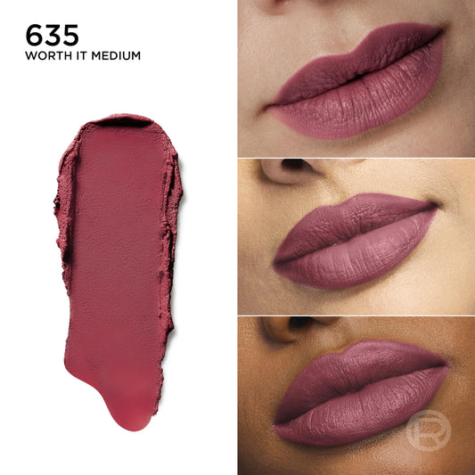 L'Oreal Paris texture close-up displaying creamy blurred matte formula and smooth application benefit