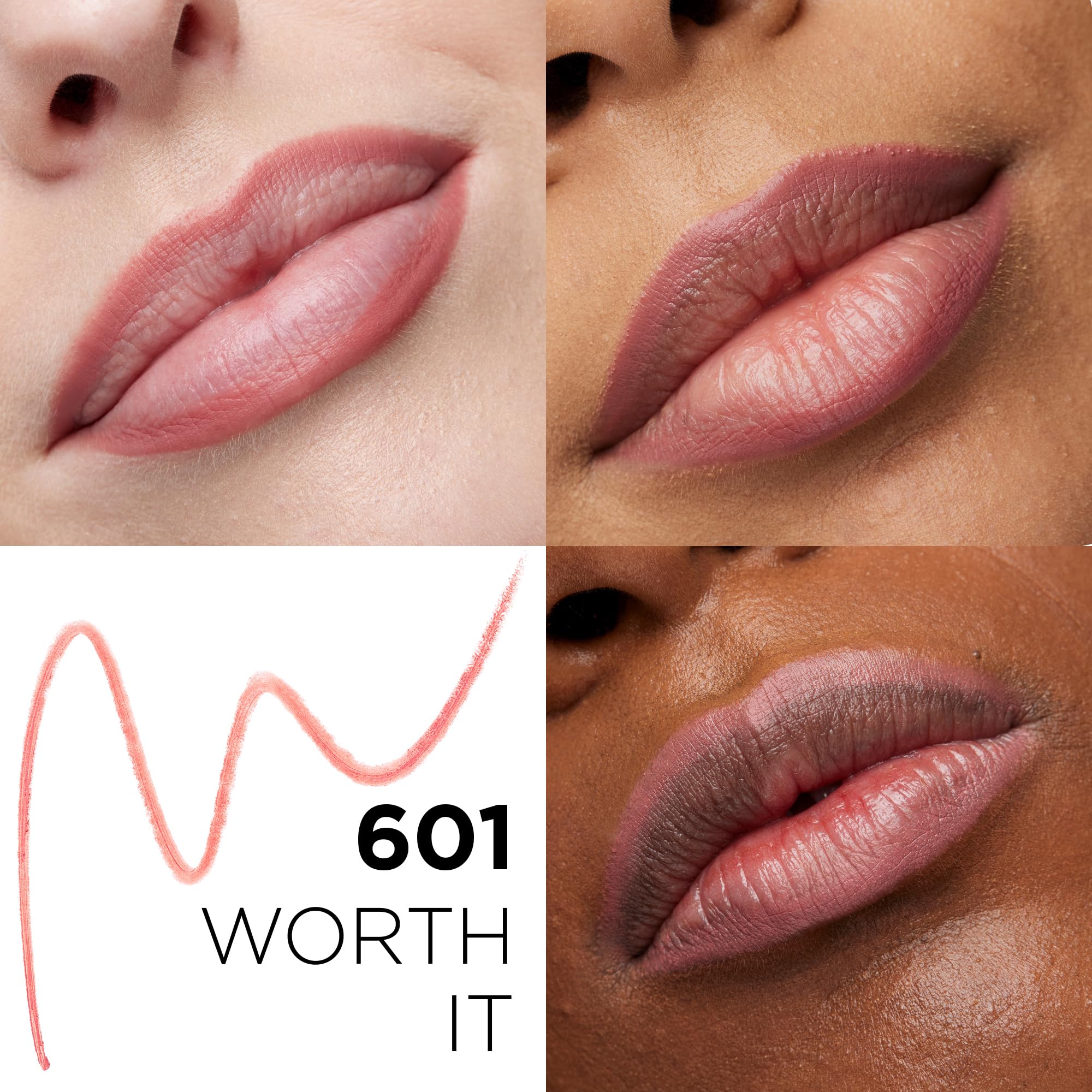 L'Oreal Paris creamy pencil texture close-up demonstrating smooth application benefit