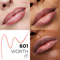 L'Oreal Paris creamy pencil texture close-up demonstrating smooth application benefit