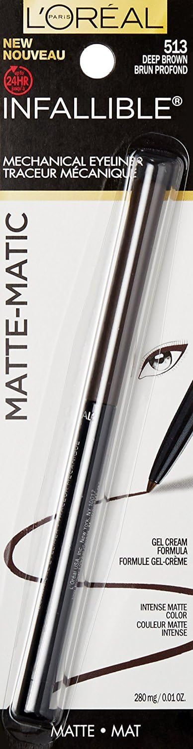L'Oreal Paris close-up of pencil tip showing creamy matte texture and smooth glide