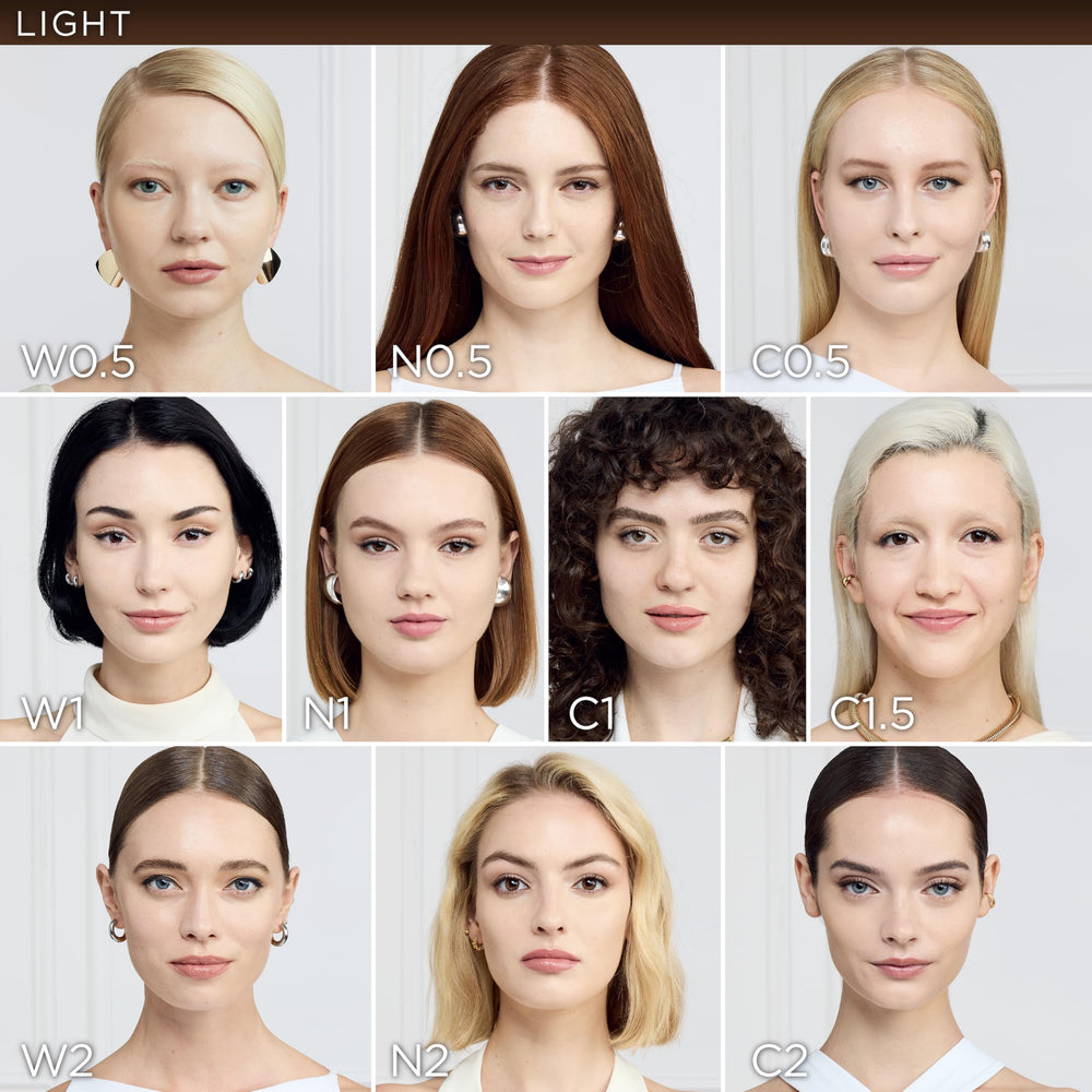 L'Oreal Paris before and after comparison revealing improved skin tone