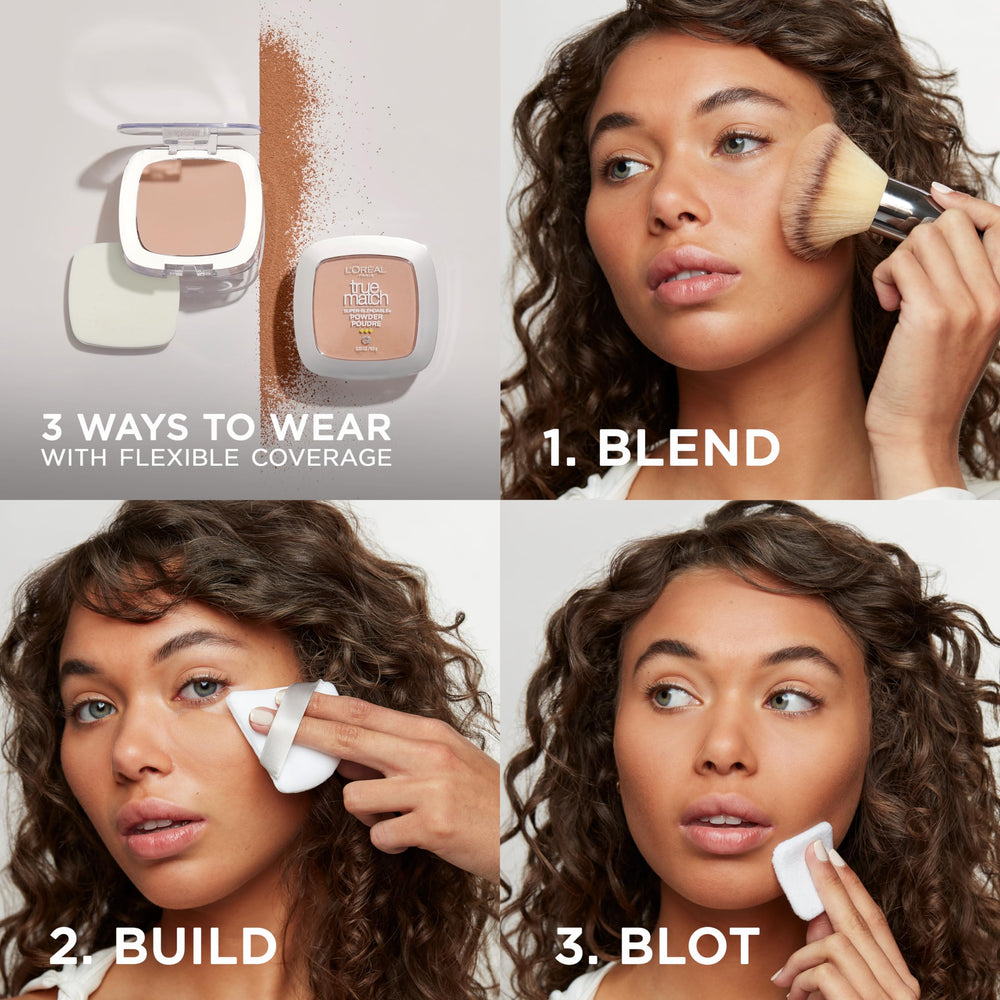 L'Oreal Paris applicator puff and sponge enabling even, buildable coverage
