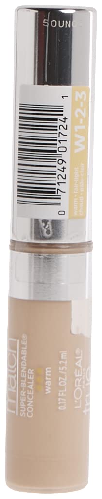 L'Oreal Paris concealer texture swatch on skin illustrating smooth blendability
