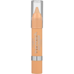 L'Oreal Paris crayon concealer applied under eye showing targeted coverage and natural finish benefit