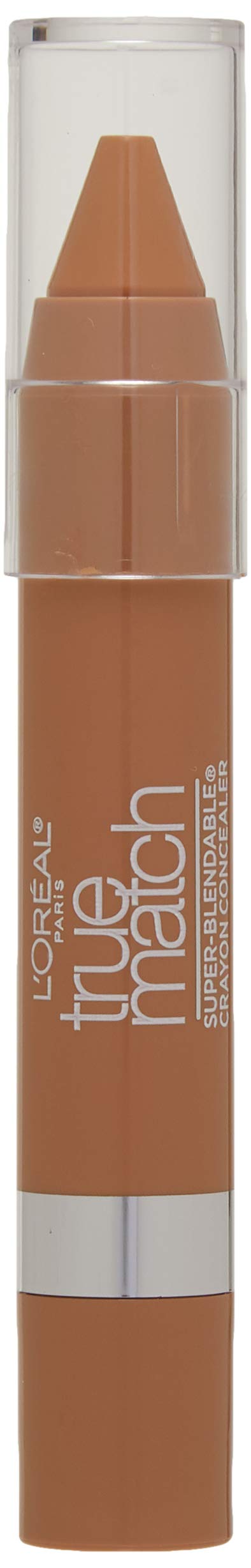 L'Oreal Paris True Match crayon being applied under eye demonstrating blendable coverage benefit