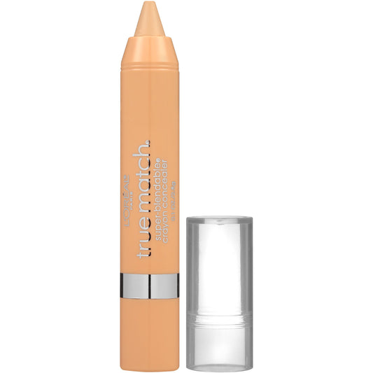 L'Oreal Paris crayon concealer creamy texture close-up demonstrating smooth blendability benefit