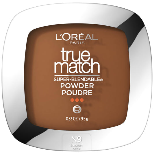 L'Oreal Paris compact front view showing clean branding and compact design benefit portability