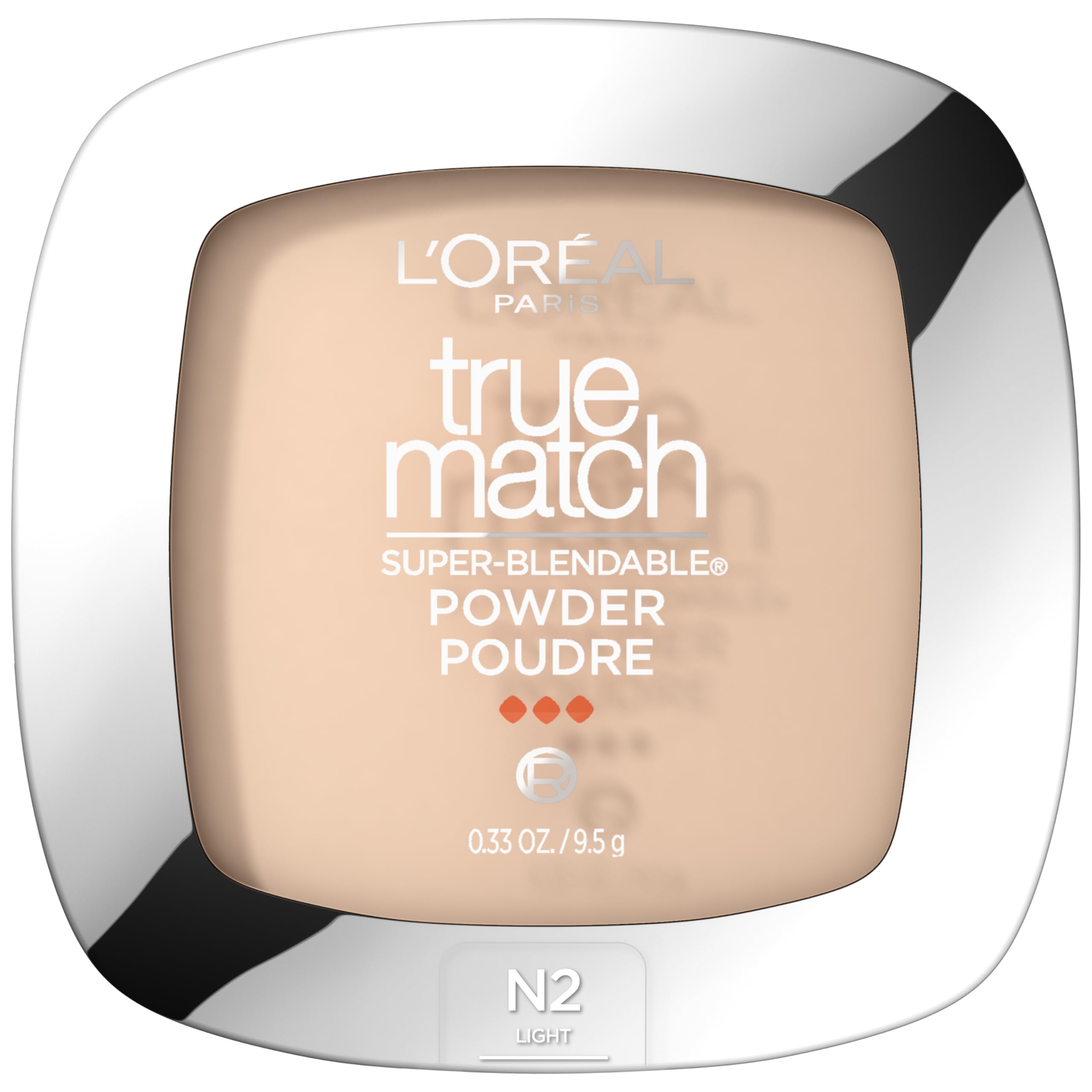 L'Oreal Paris True Match front compact showing sleek packaging and portability benefit