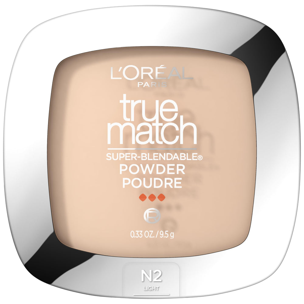 L'Oreal Paris True Match front compact showing sleek packaging and portability benefit
