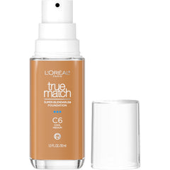 L'Oreal Paris front packaging C6 showing shade and pump for easy dispensing