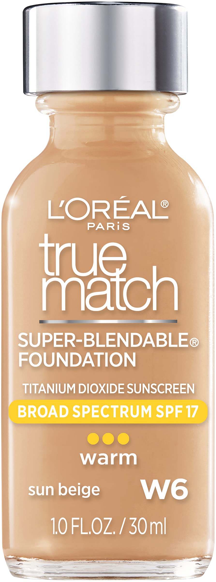 L'Oréal Paris front packaging showing shade and benefit for seamless matching
