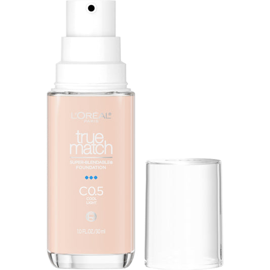 L'Oreal Paris front packaging showing shade C0.5 and pump — clear shade reference