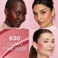 L'Oreal Paris liquid-blush texture drop highlighting smooth blendability