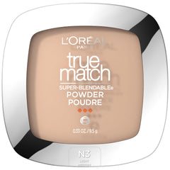 L'Oreal Paris compact front view showing slim travel-friendly design and branding