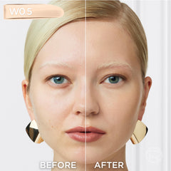 L'Oreal Paris shade comparison focused on W0.5 for undertone match