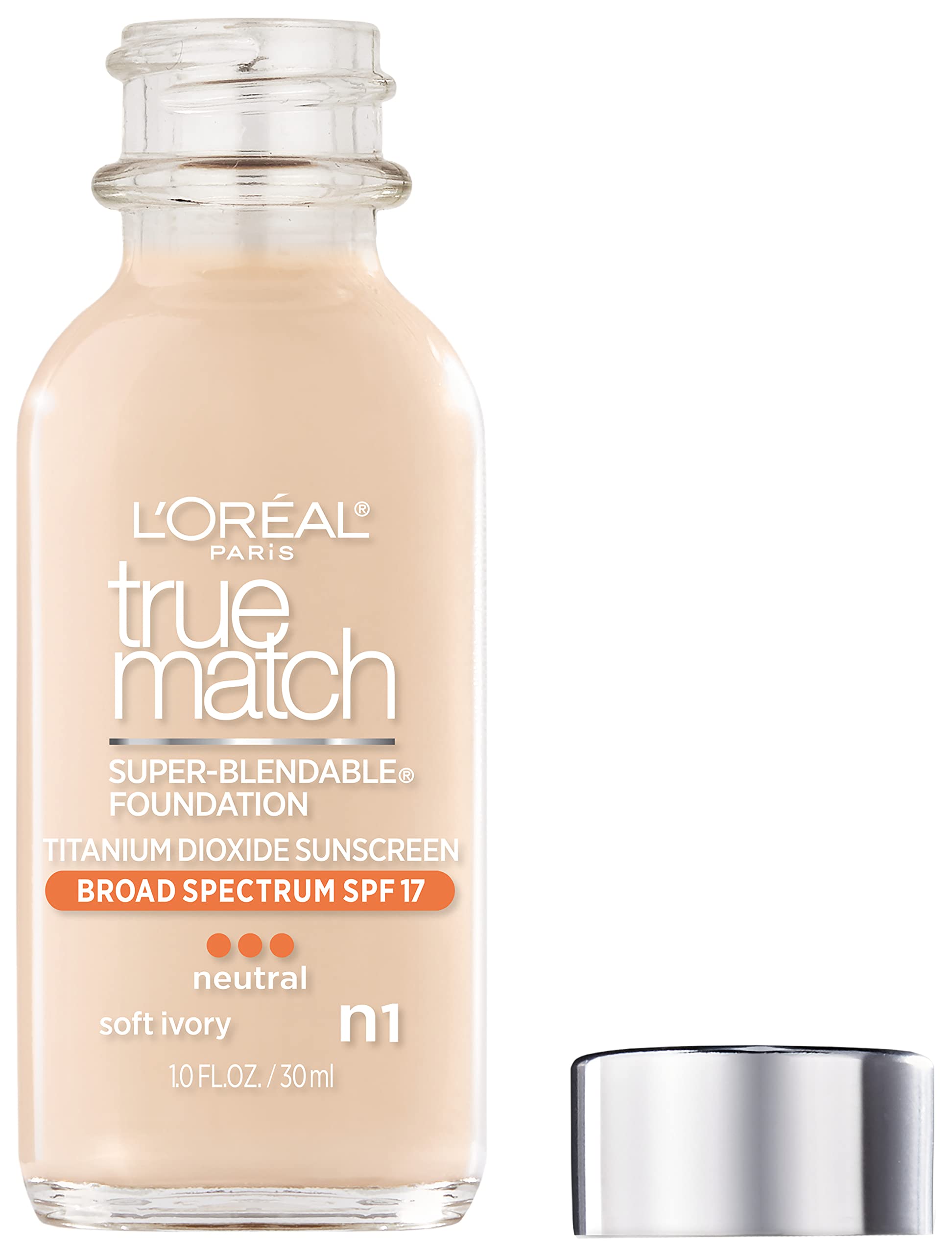 L'Oreal Paris shade swatches on arm showing true-to-skin matching