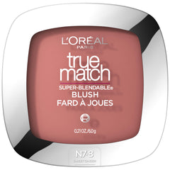 L'Oreal Paris compact front view showing Sweet Ginger shade and sleek packaging benefit: portable color