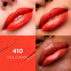 L'Oreal Paris Volcanic open lipstick bullet revealing creamy tip for smooth application benefit