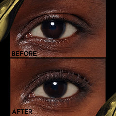 L'Oreal Paris mascara next to ruler showing compact 0.26 fl oz size