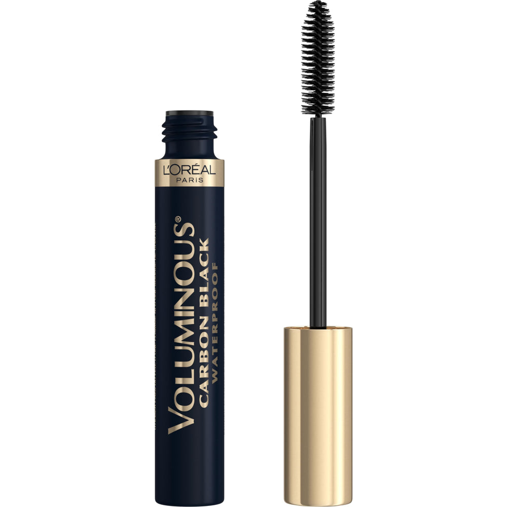 L'Oreal Paris front packaging showing carbon black tube and label benefit
