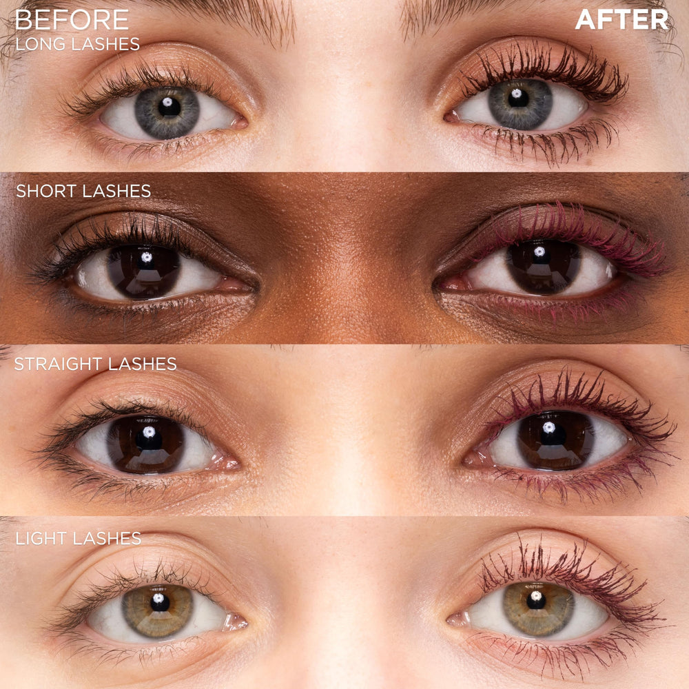 L'Oreal Paris swiped burgundy stroke illustrating rich color payoff and smooth finish