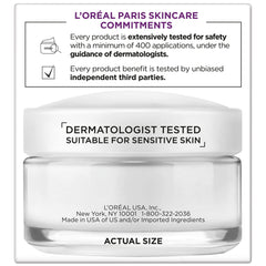 L'Oreal Paris application on neck and face demonstrating firming support
