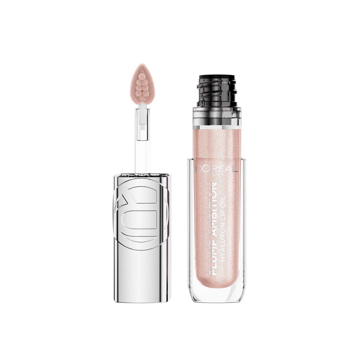 L'Oreal Paris front packaging showing glossy tube and shade name, promotes easy identification