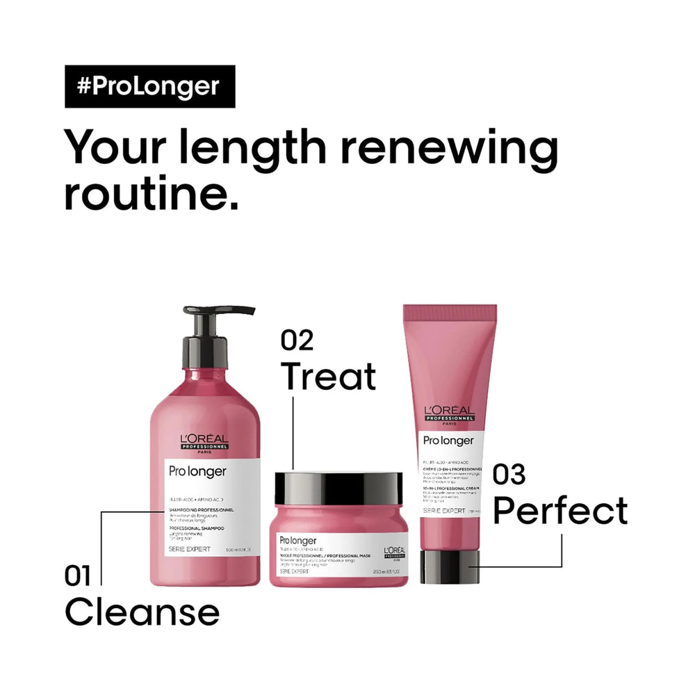 L'Oréal Professionnel size comparison next to hand to show travel-friendly benefit