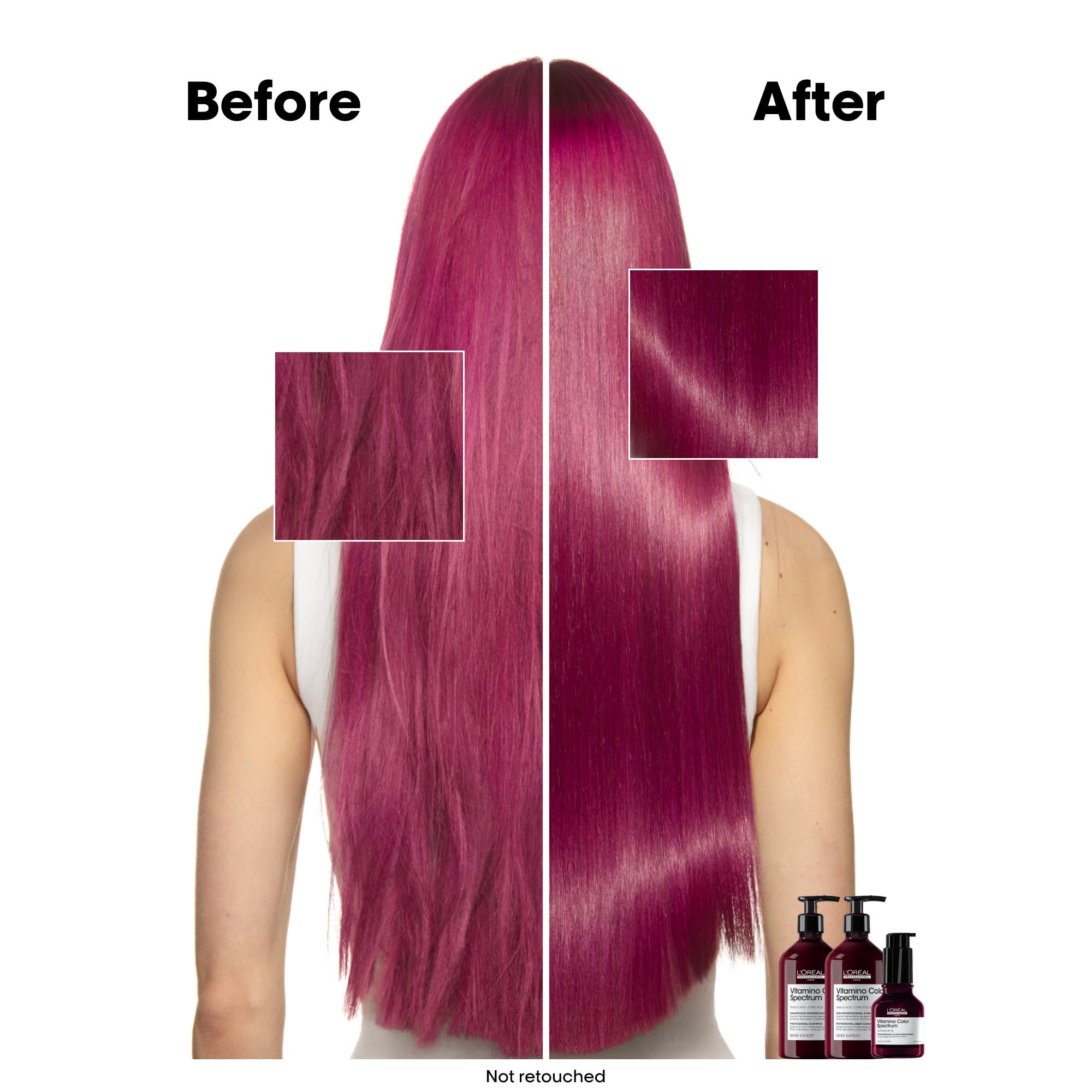 L'Oréal Professionnel Paris cream texture close-up demonstrating rich conditioning action