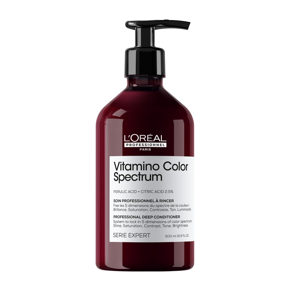 L'Oréal Professionnel Paris front packaging showing product benefits and professional look