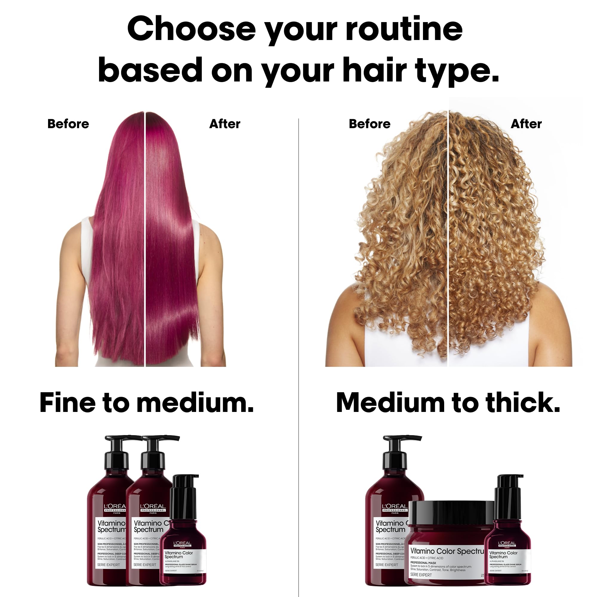 L'Oréal Professionnel Paris in bathroom lifestyle image suggesting at-home salon results