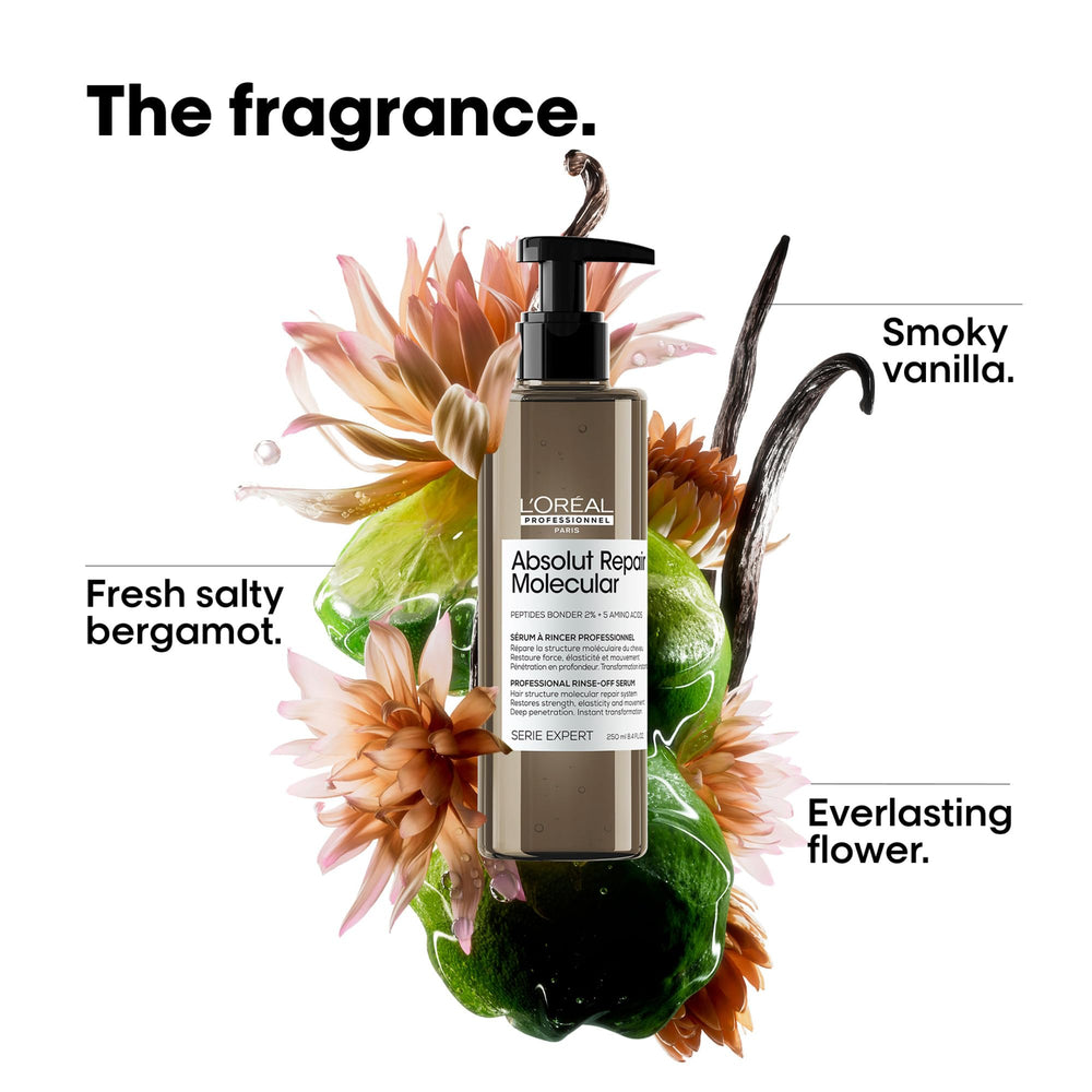 L'Oréal Professionnel Paris applying serum to damp hair for deep repair