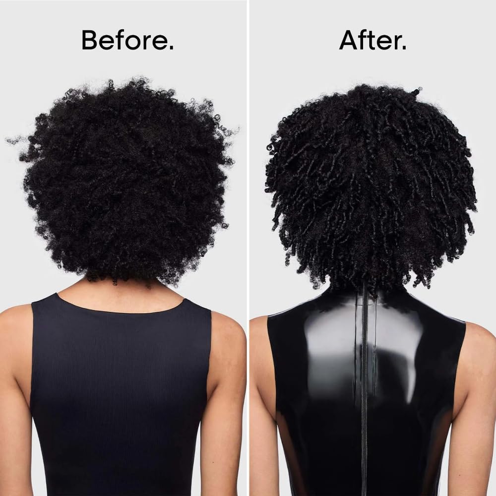 L'Oréal Professionnel bottle in hand showing size and travel-friendly benefit
