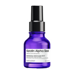L'Oréal Professionnel Paris front bottle showing sleek serum and benefits