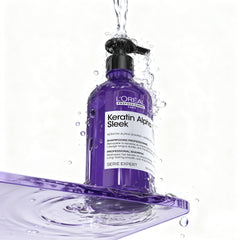 L'Oréal Professionnel bottle paired with Smooth Transformer and serum for routine benefit