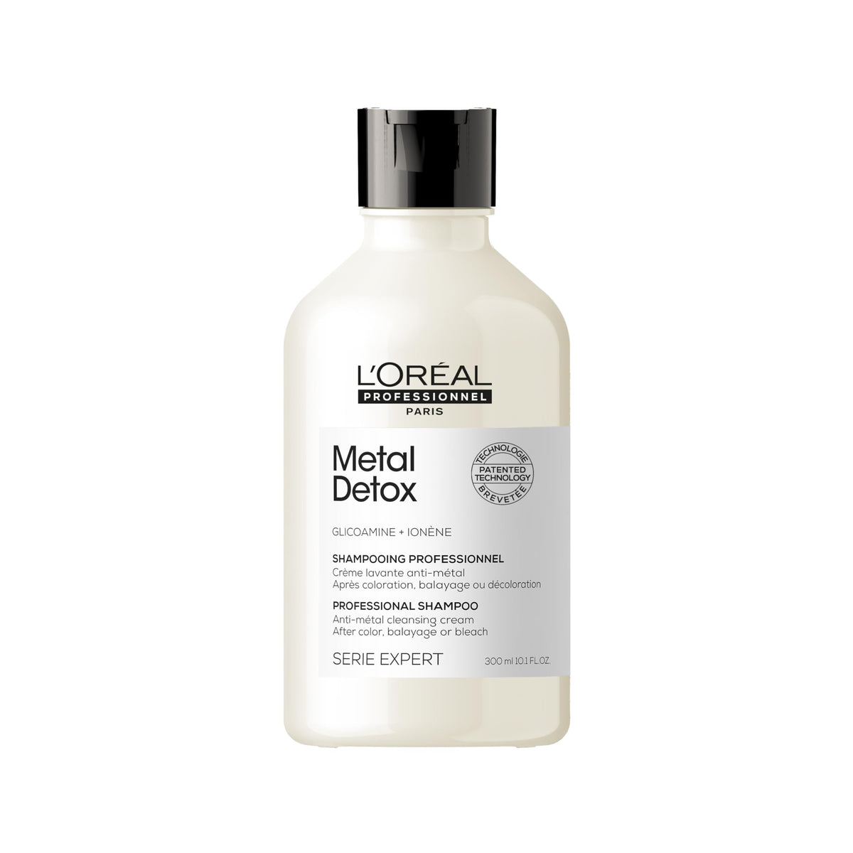 L'Oréal Professionnel Paris front bottle showing product and salon-grade benefit