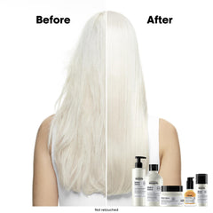 L'Oréal Professionnel close-up of creamy texture demonstrating quick fiber coverage