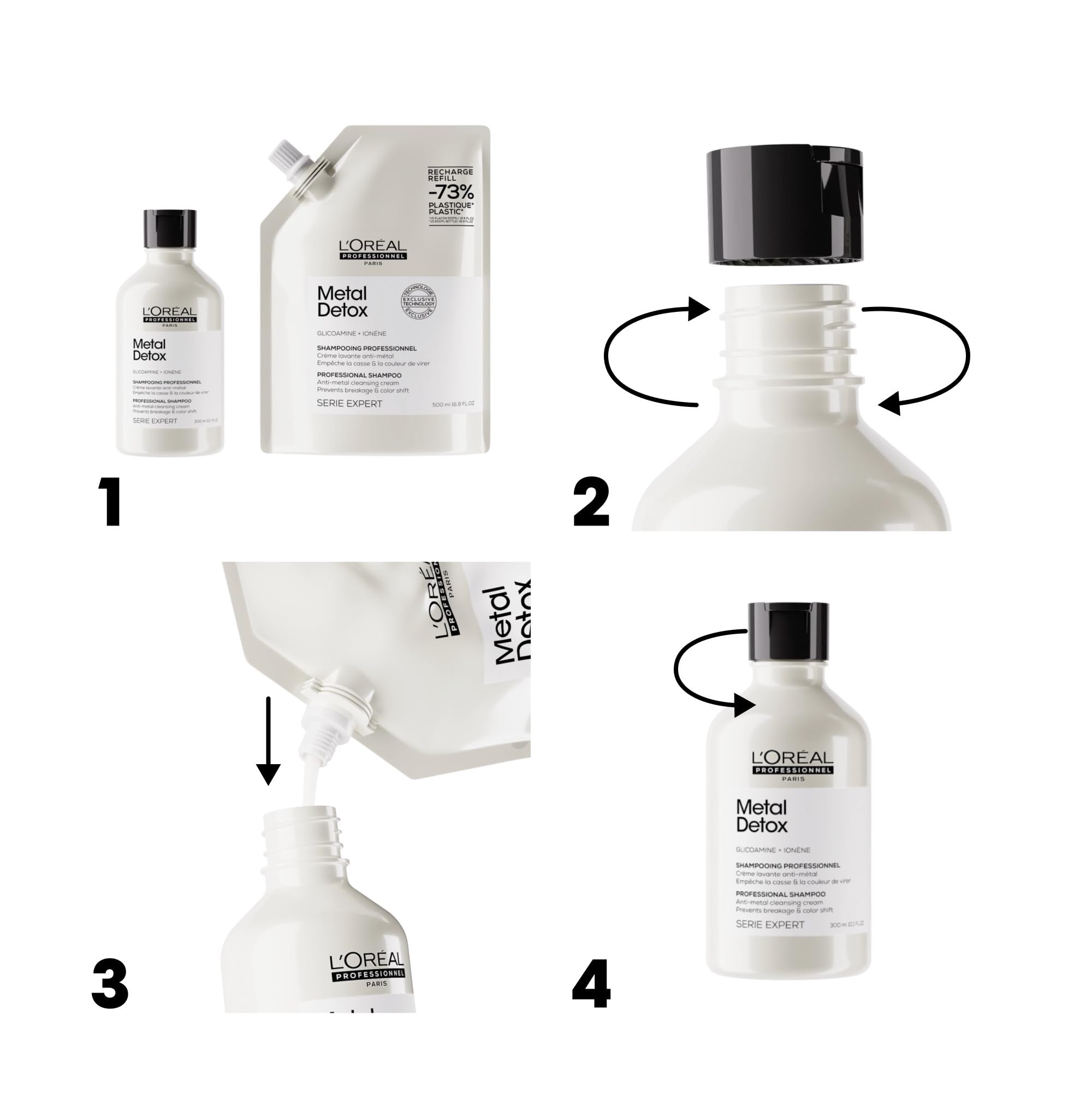 L'Oréal Professionnel Paris ingredient label close-up highlighting sulfate-free formula