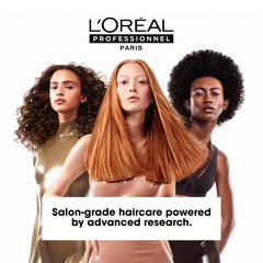 L'Oréal Professionnel Paris Pro Longer mask on bathroom shelf as part of haircare routine