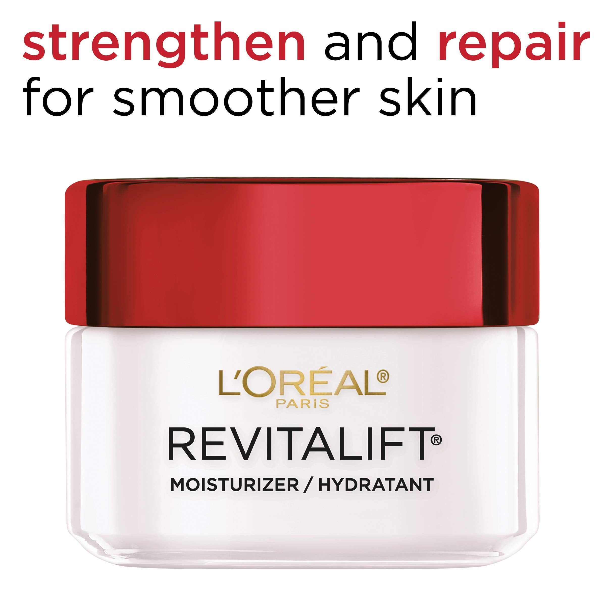 L'Oreal Paris Revitalift being applied to neck to firm and hydrate