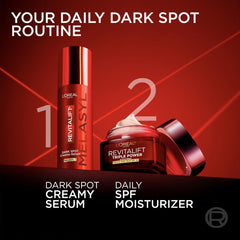 L'Oreal Paris box label close-up highlighting active ingredients and usage directions